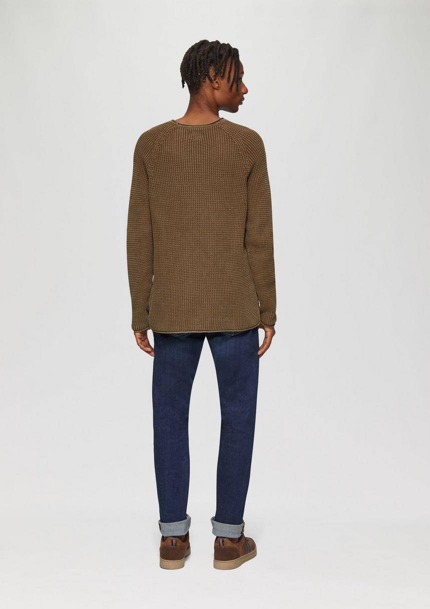 S.Oliver Locker Gestrickter Pullover Mit Waschung
