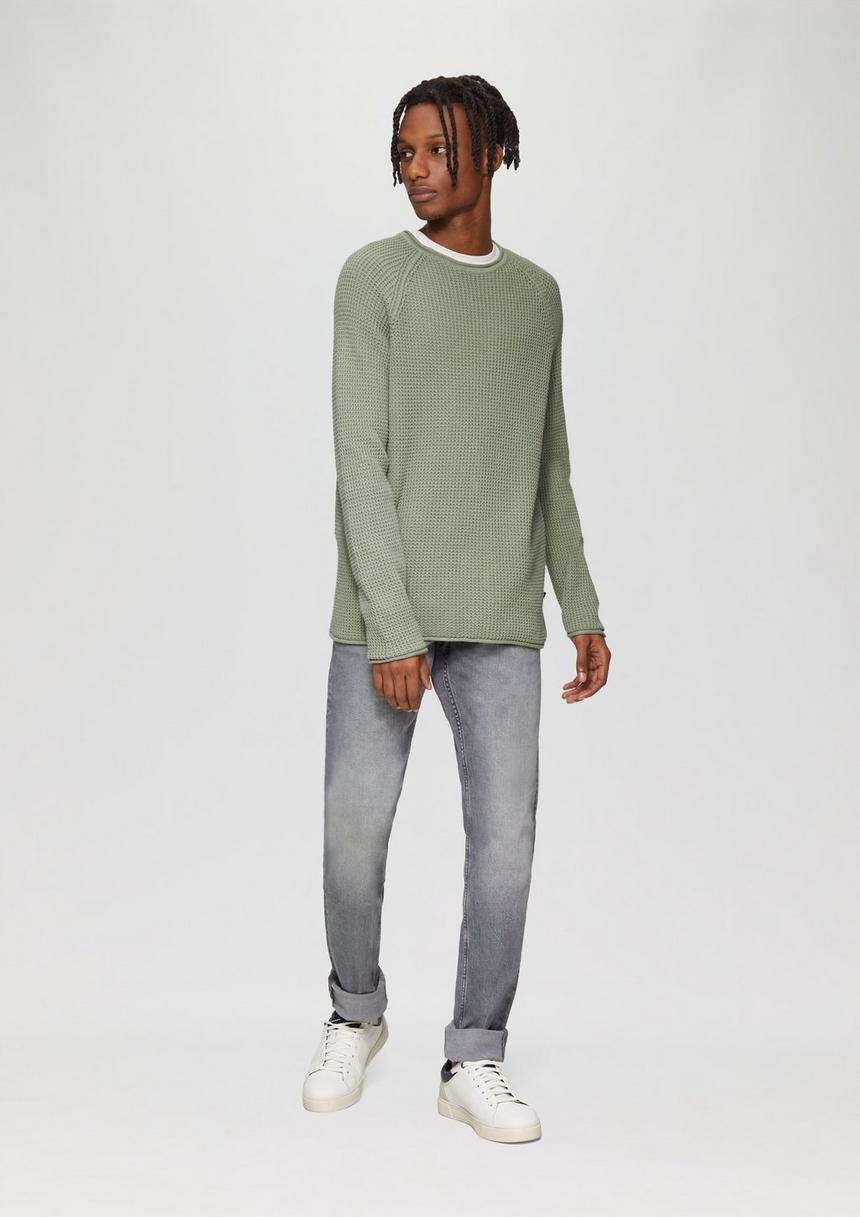 S.Oliver Locker Gestrickter Pullover Mit Waschung