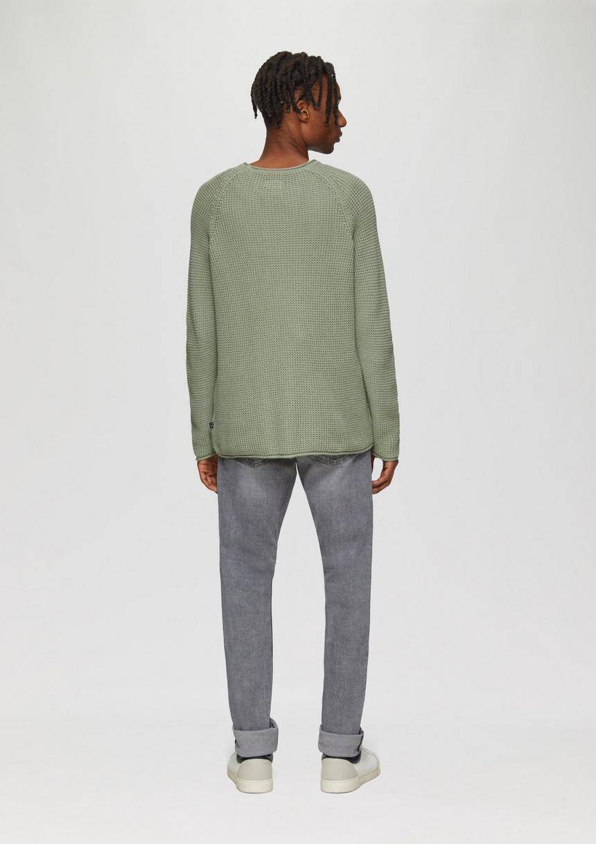 S.Oliver Locker Gestrickter Pullover Mit Waschung