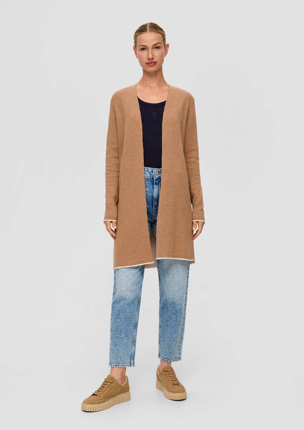 S.Oliver Long-Cardigan In Doubleface-Qualität