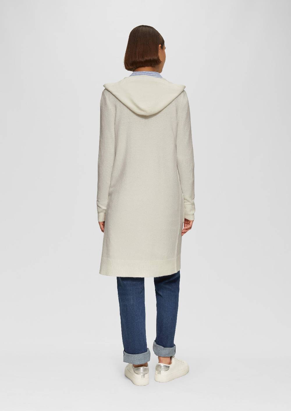 S.Oliver Long-Cardigan Mit Kapuze