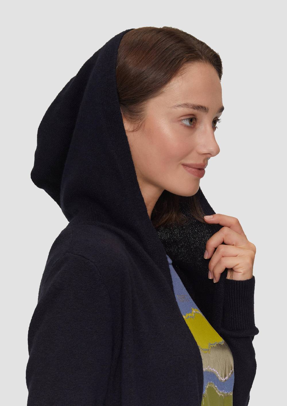 S.Oliver Long-Cardigan Mit Kapuze