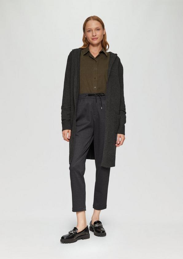 S.Oliver Long-Cardigan mit Kapuze