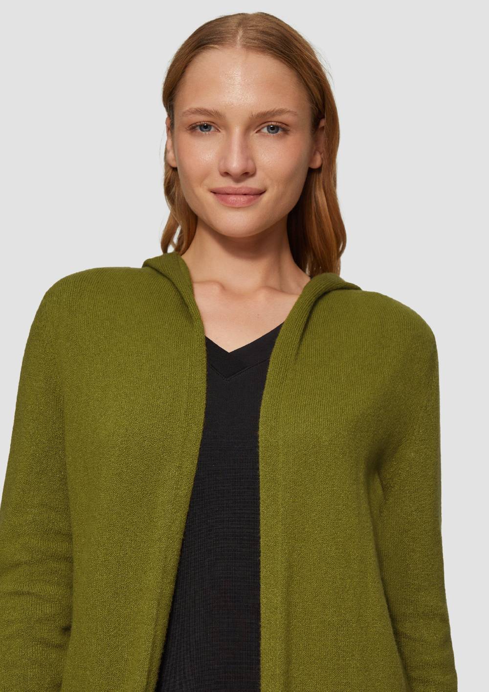 S.Oliver Long-Cardigan Mit Kapuze
