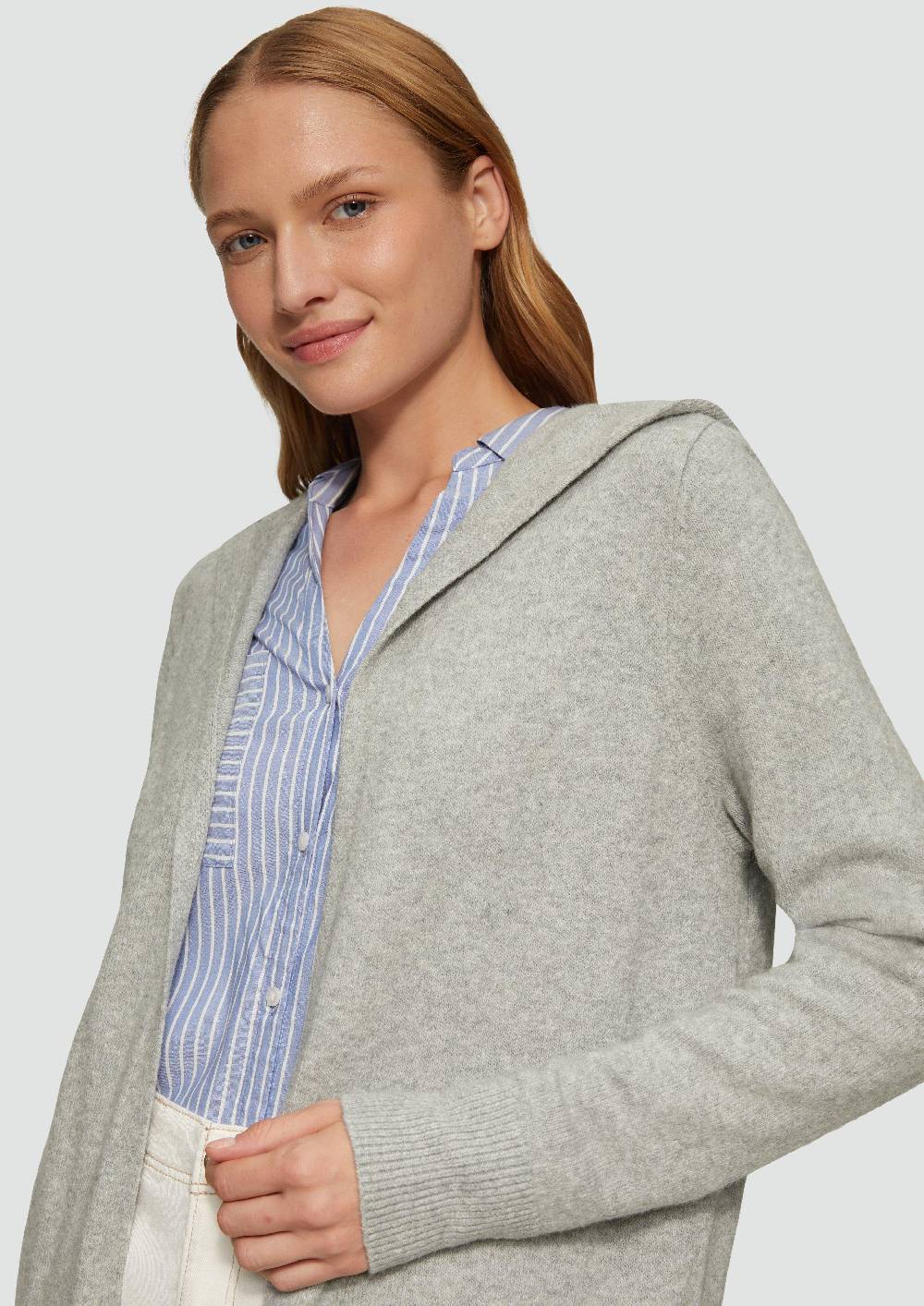 S.Oliver Long-Cardigan Mit Kapuze