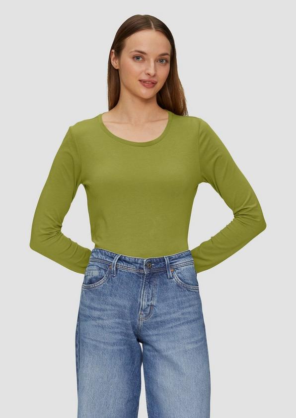 S.Oliver Longsleeve aus Baumwollstretch