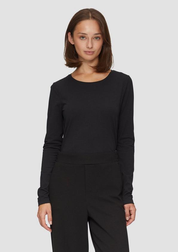 S.Oliver Longsleeve aus Baumwollstretch