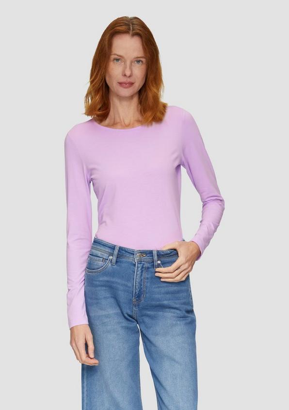 S.Oliver Longsleeve aus Baumwollstretch