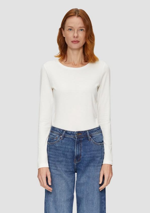 S.Oliver Longsleeve aus Baumwollstretch