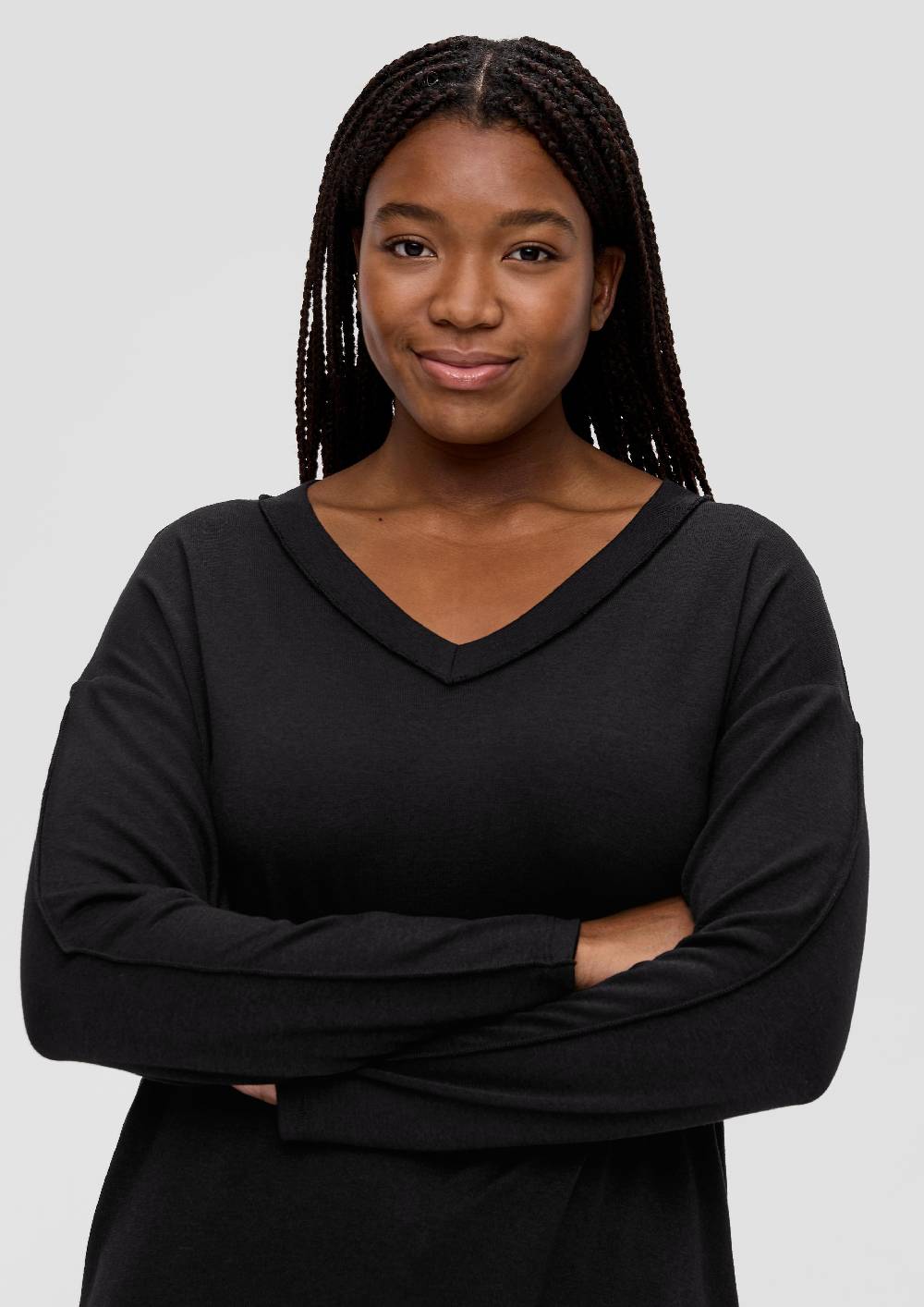 S.Oliver Longsleeve In Strick-Optik