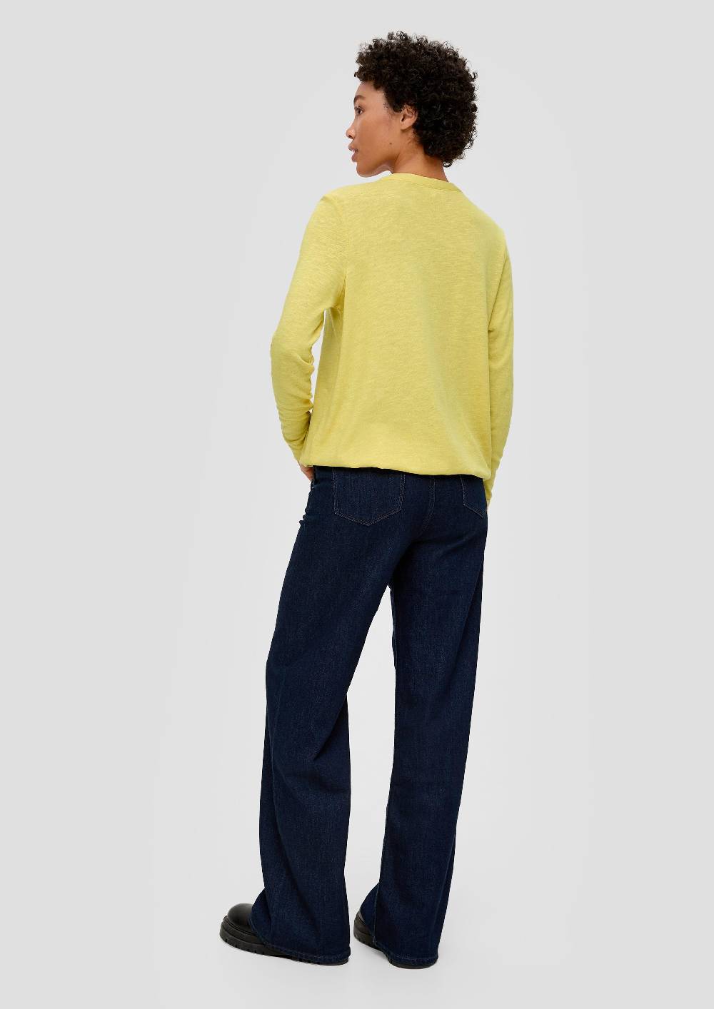S.Oliver Longsleeve Mit Flammgarnstruktur
