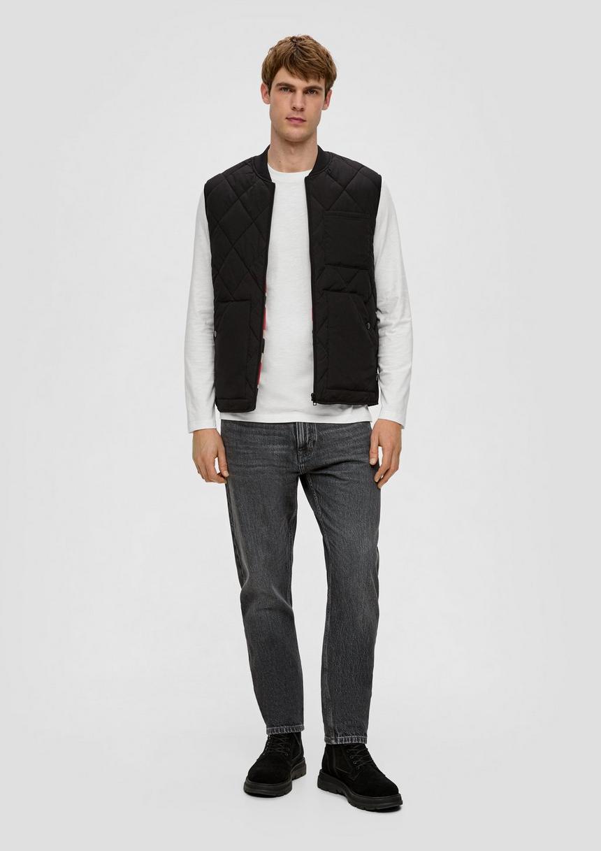 S.Oliver Longsleeve Mit Flammgarnstruktur