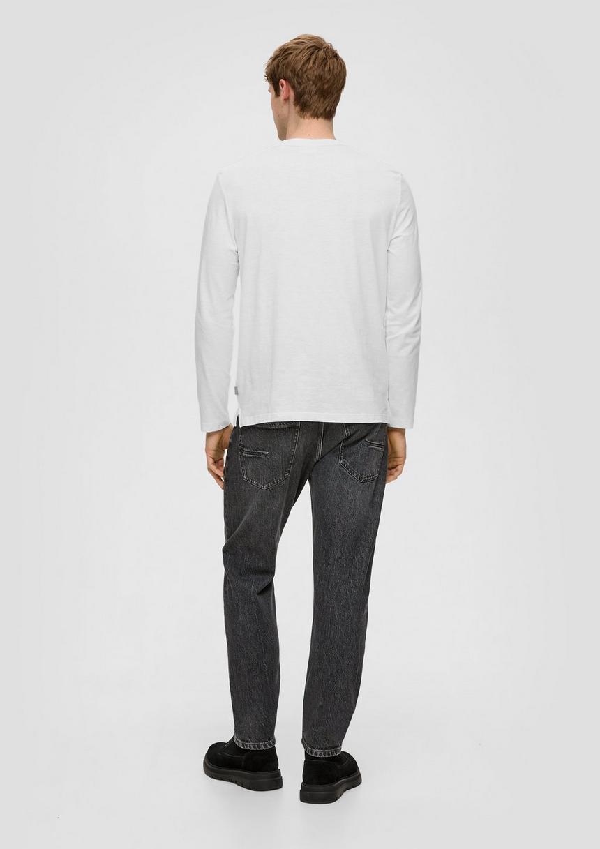 S.Oliver Longsleeve Mit Flammgarnstruktur