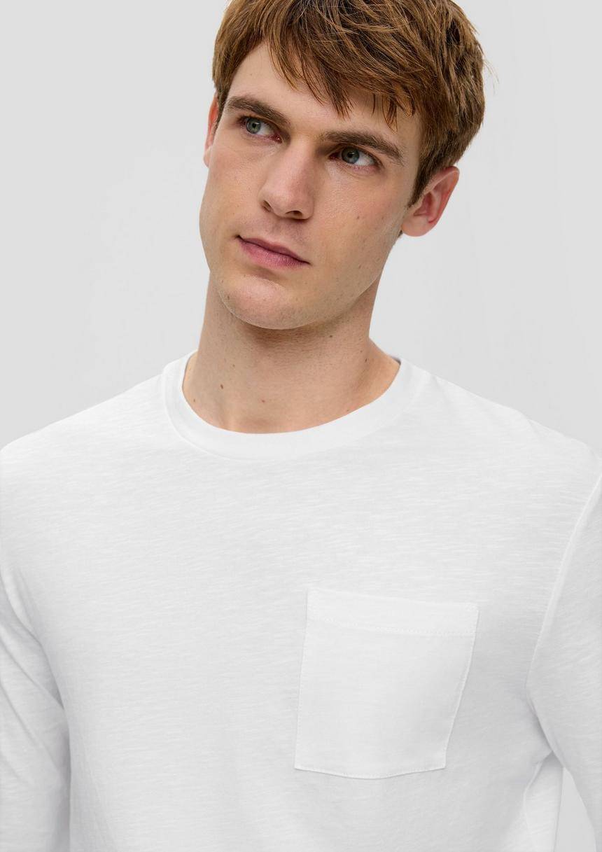 S.Oliver Longsleeve Mit Flammgarnstruktur