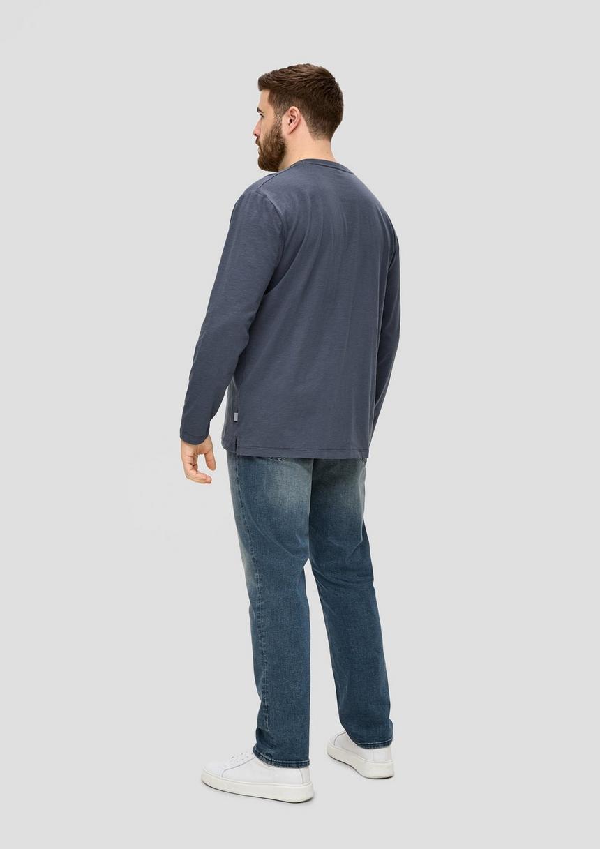 S.Oliver Longsleeve Mit Flammgarnstruktur