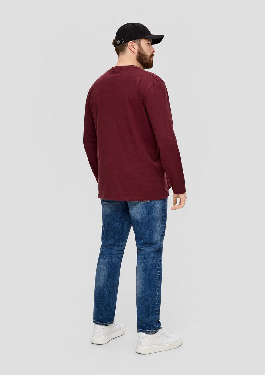 S.Oliver Longsleeve Mit Flammgarnstruktur