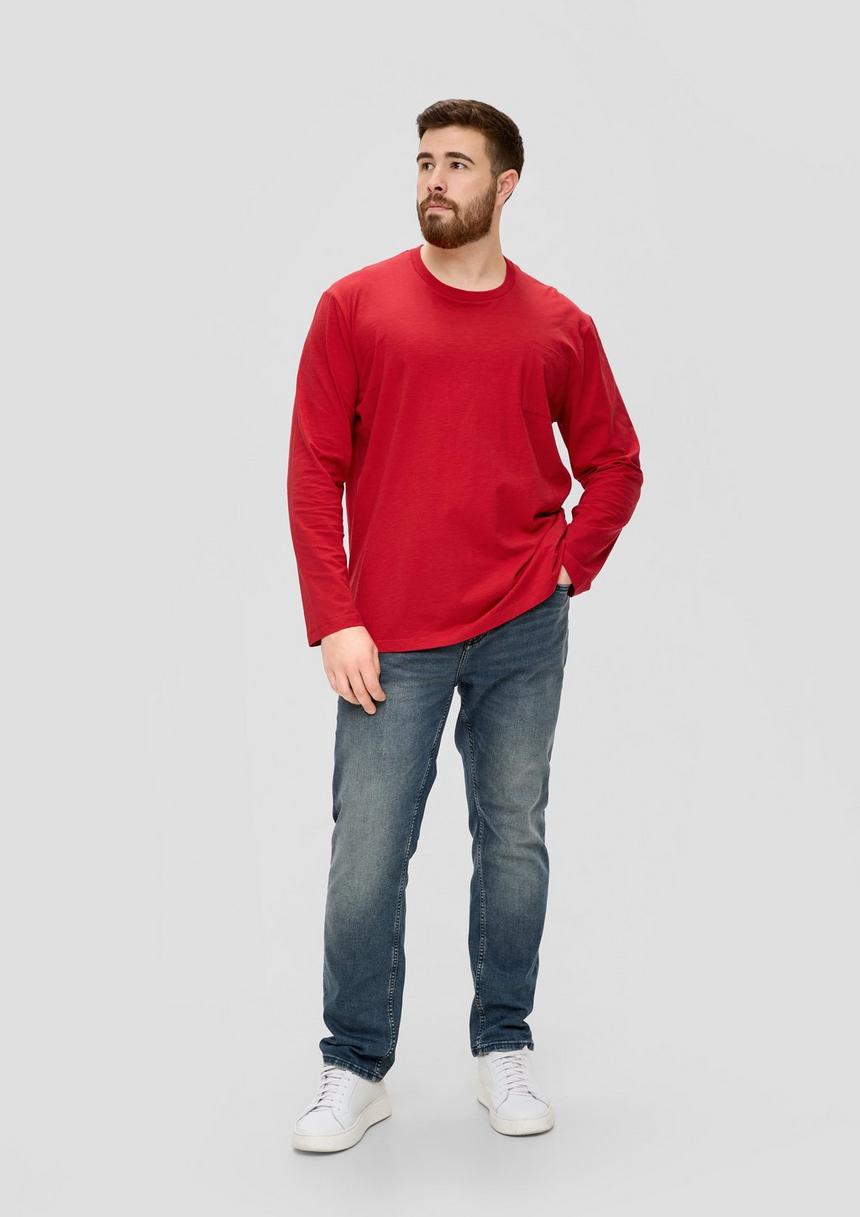 S.Oliver Longsleeve Mit Flammgarnstruktur