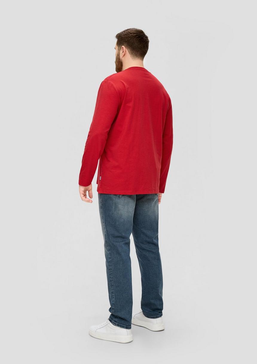 S.Oliver Longsleeve Mit Flammgarnstruktur