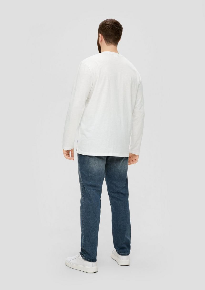 S.Oliver Longsleeve Mit Flammgarnstruktur