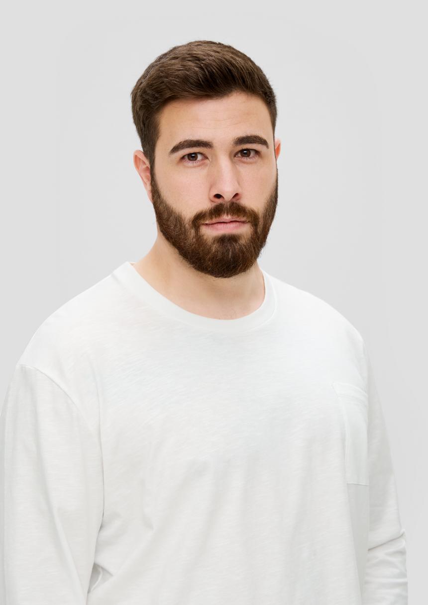 S.Oliver Longsleeve Mit Flammgarnstruktur