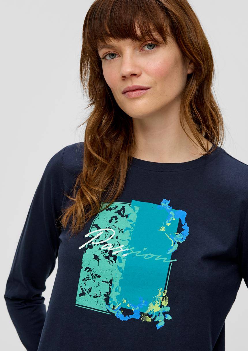 S.Oliver Longsleeve Mit Frontprint