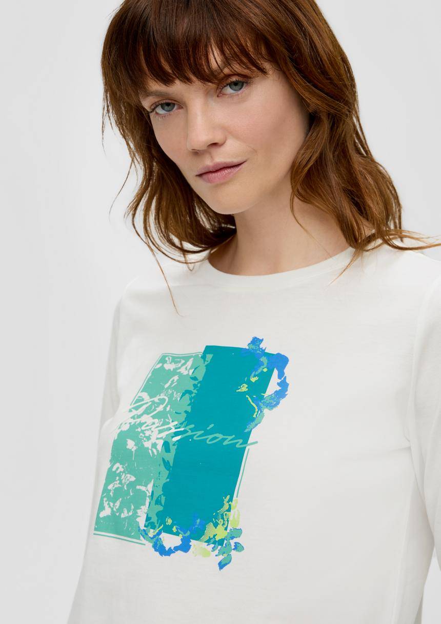 S.Oliver Longsleeve Mit Frontprint