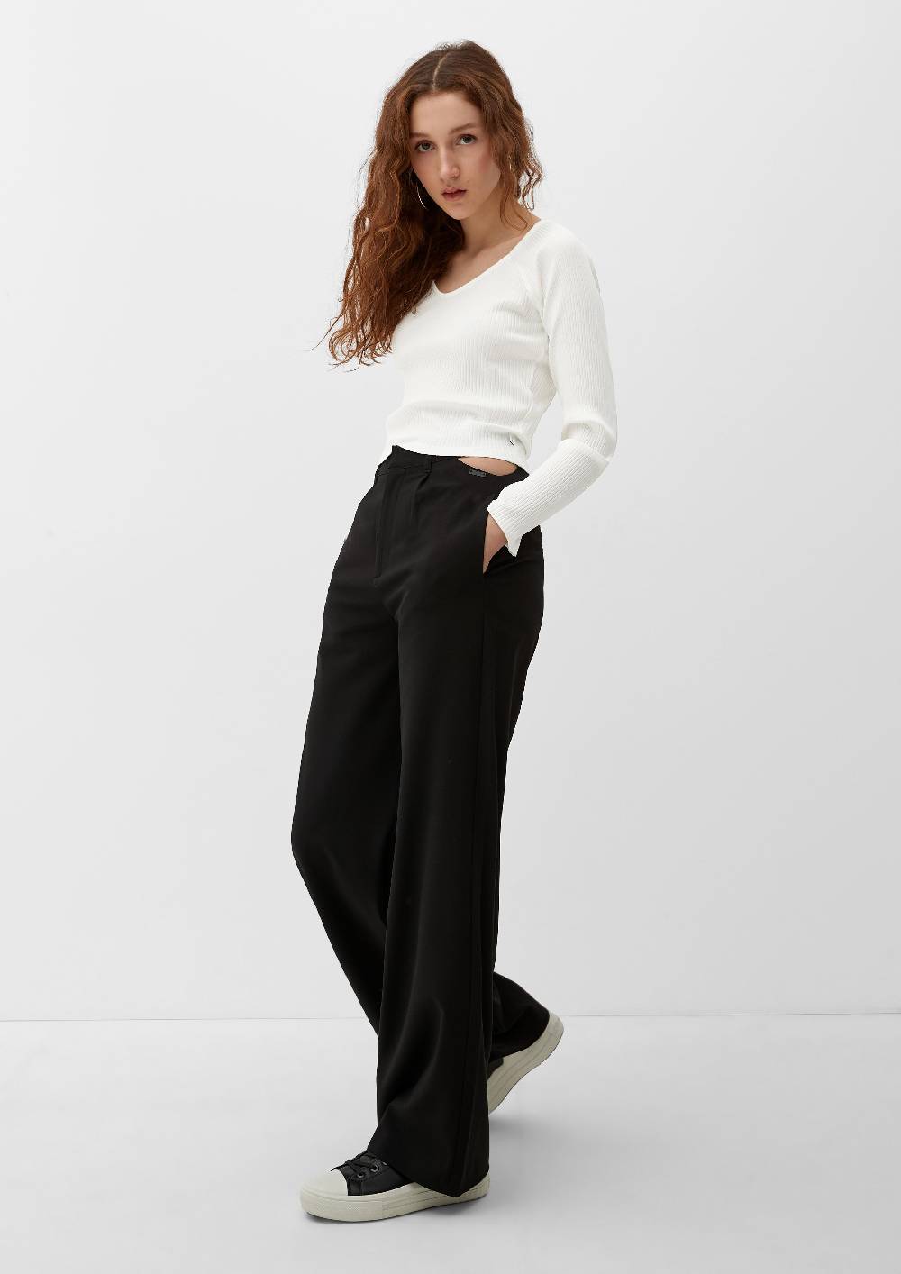 S.Oliver Longsleeve Mit Rippstruktur