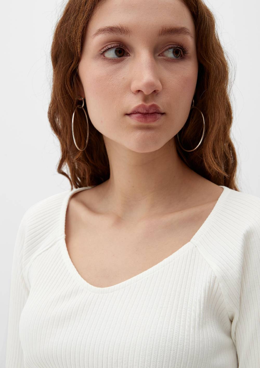 S.Oliver Longsleeve Mit Rippstruktur