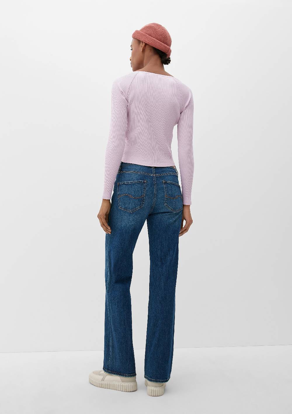 S.Oliver Longsleeve Mit Rippstruktur