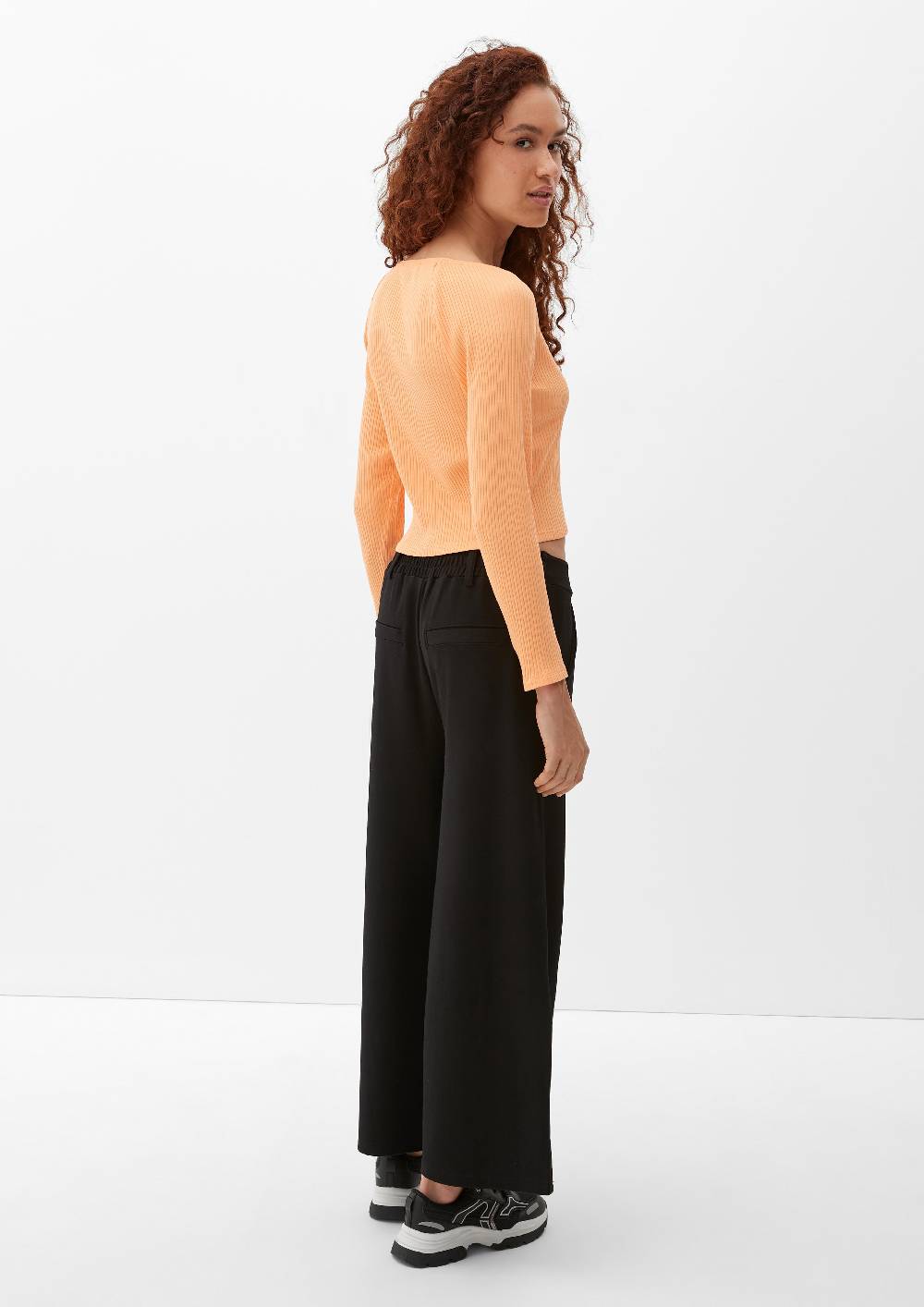 S.Oliver Longsleeve Mit Rippstruktur