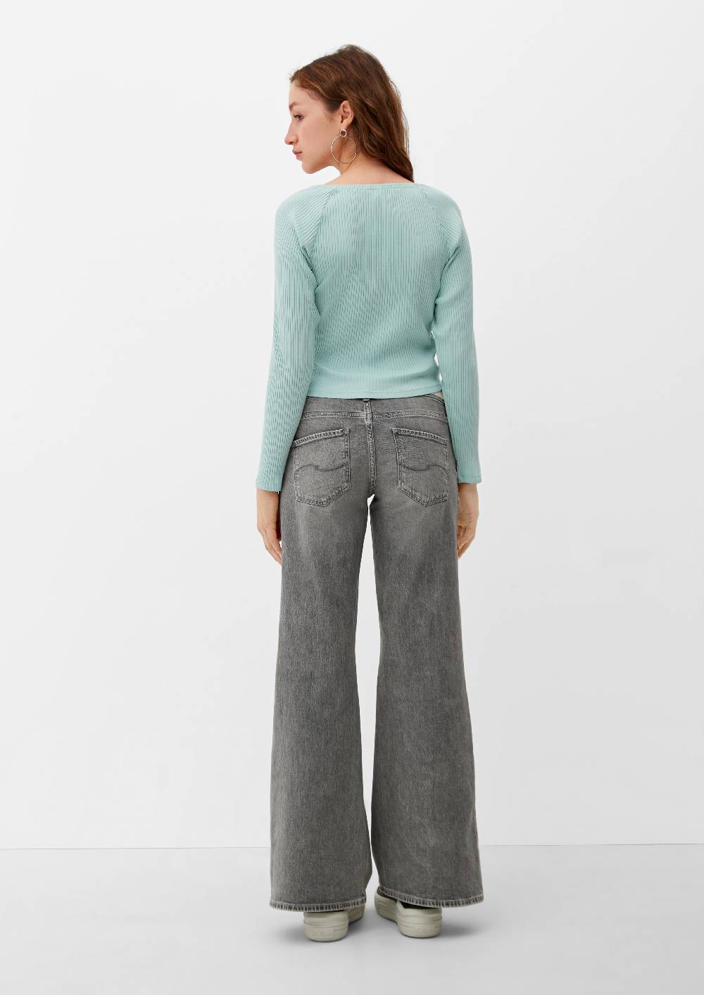 S.Oliver Longsleeve Mit Rippstruktur