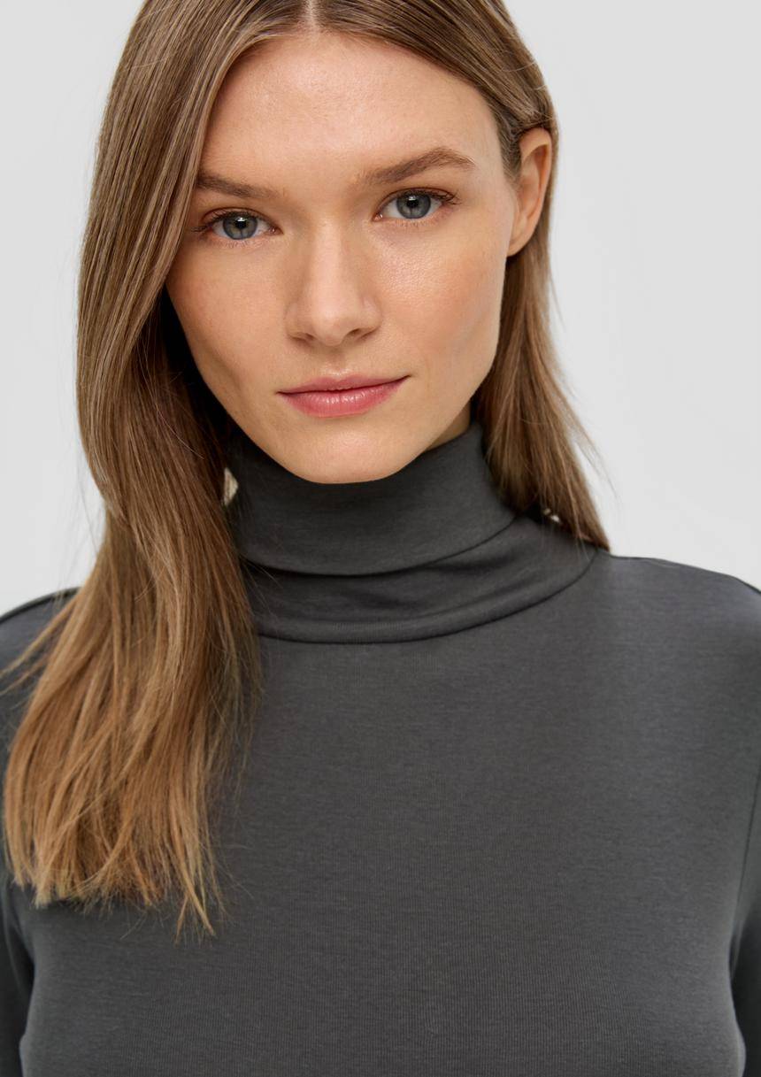 S.Oliver Longsleeve Mit Rippstruktur
