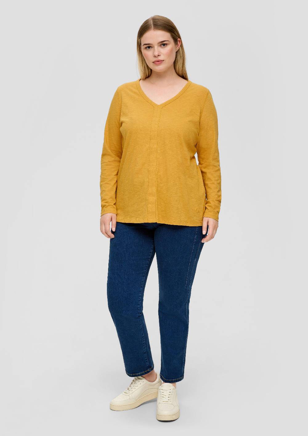 S.Oliver Longsleeve Mit Teilungsnaht