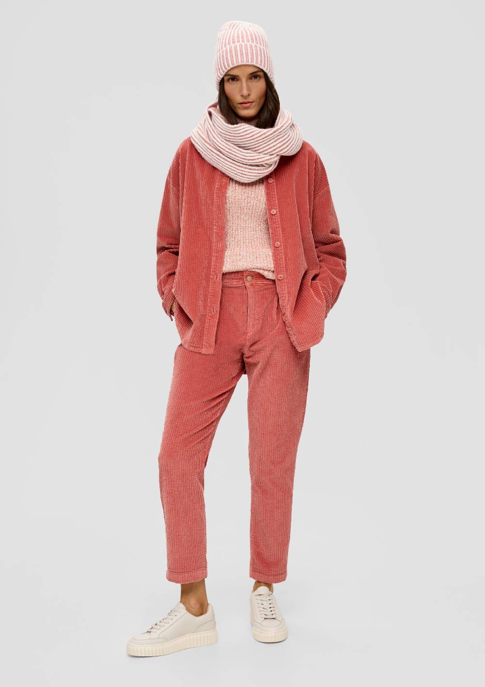 S.Oliver Loop-Schal Aus Baumwollmix Mit Wolle