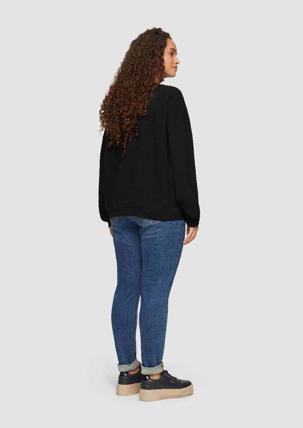 S.Oliver Loose Fit-Sweatshirt Mit Struktur