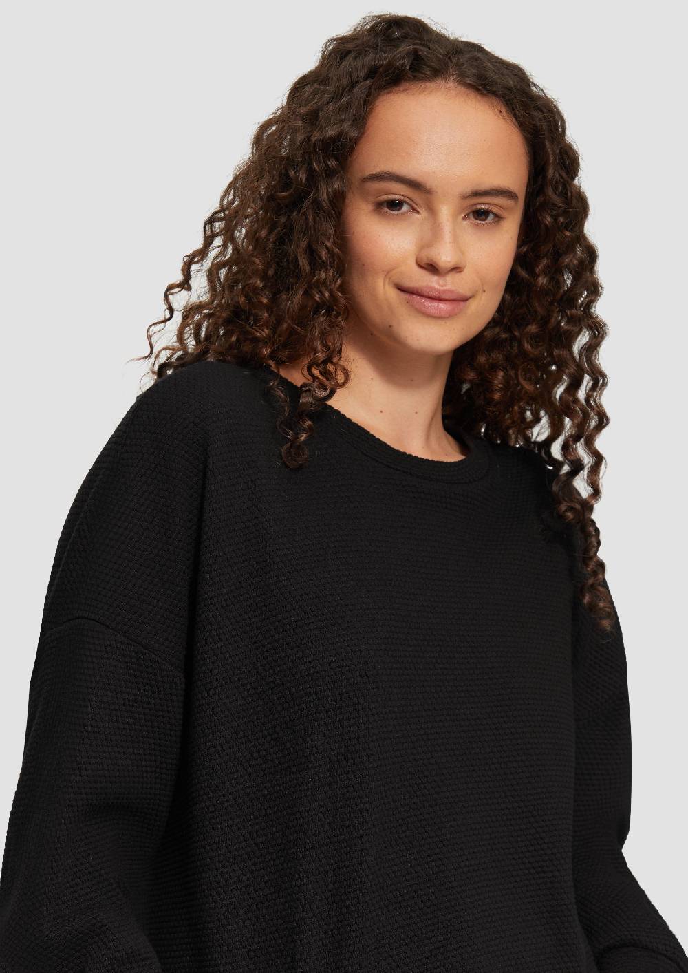 S.Oliver Loose Fit-Sweatshirt Mit Struktur