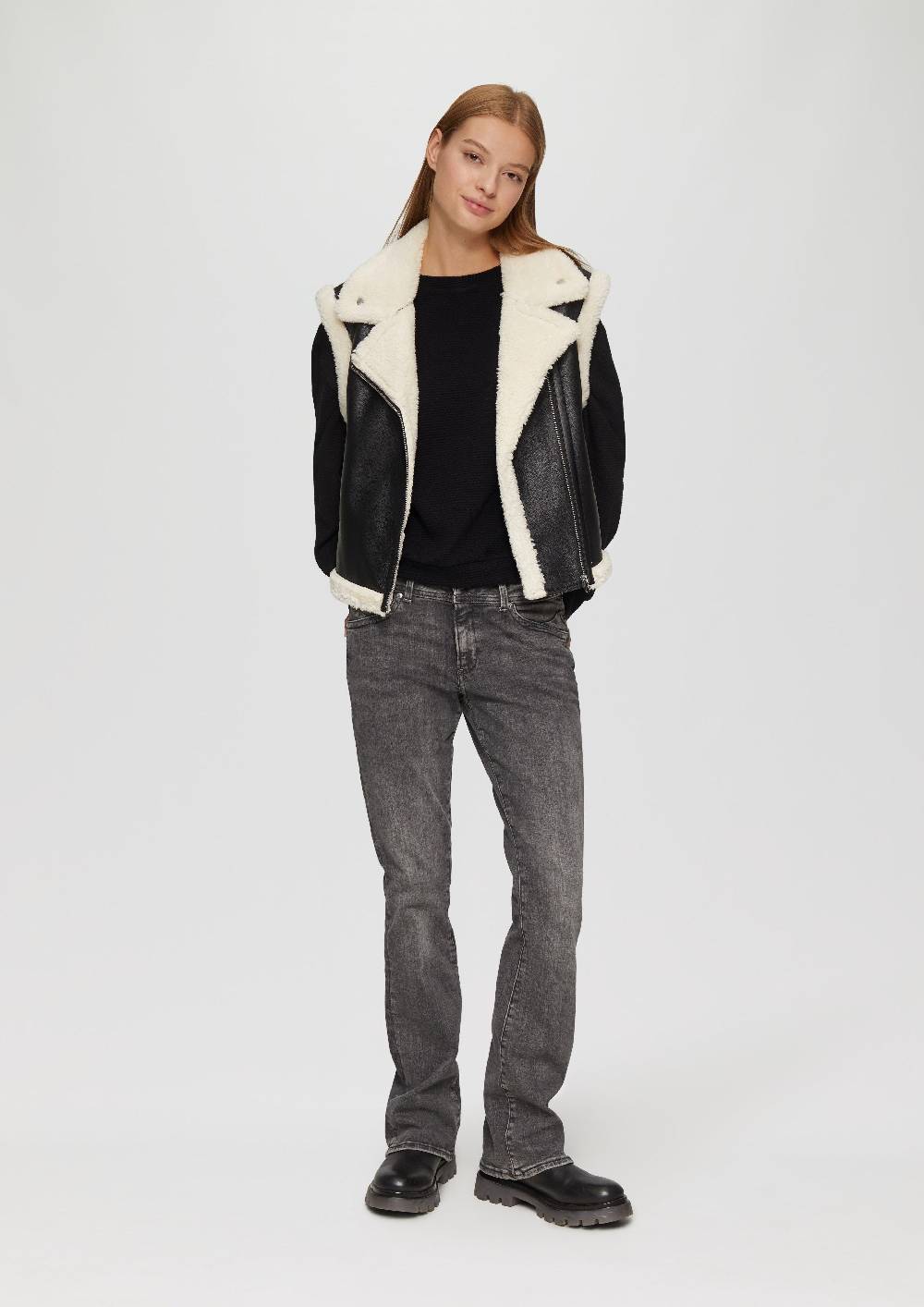 S.Oliver Loose Fit-Sweatshirt Mit Struktur
