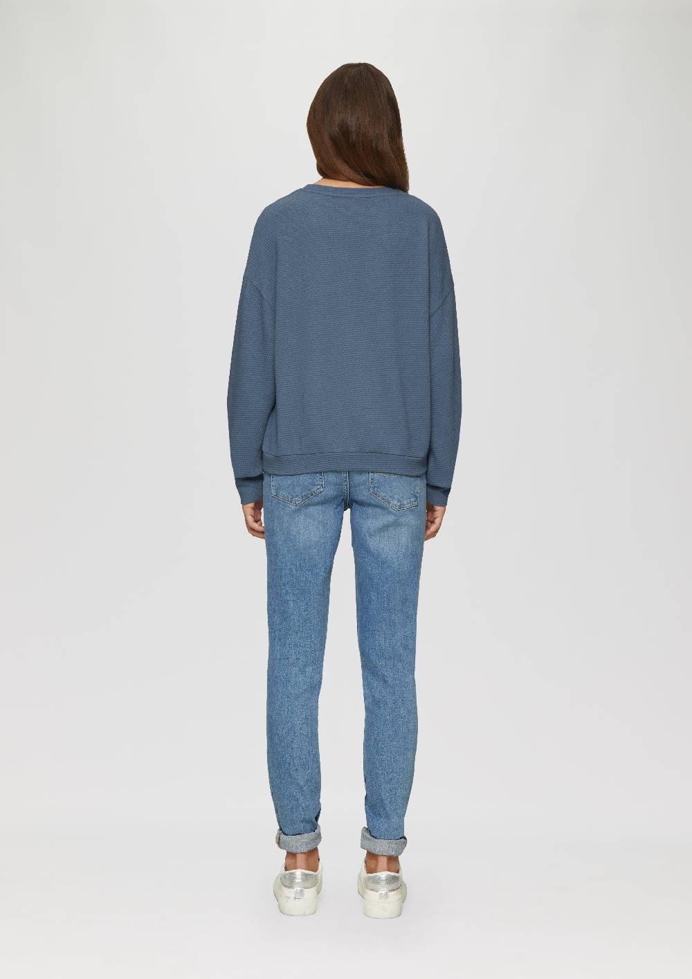S.Oliver Loose Fit-Sweatshirt Mit Struktur