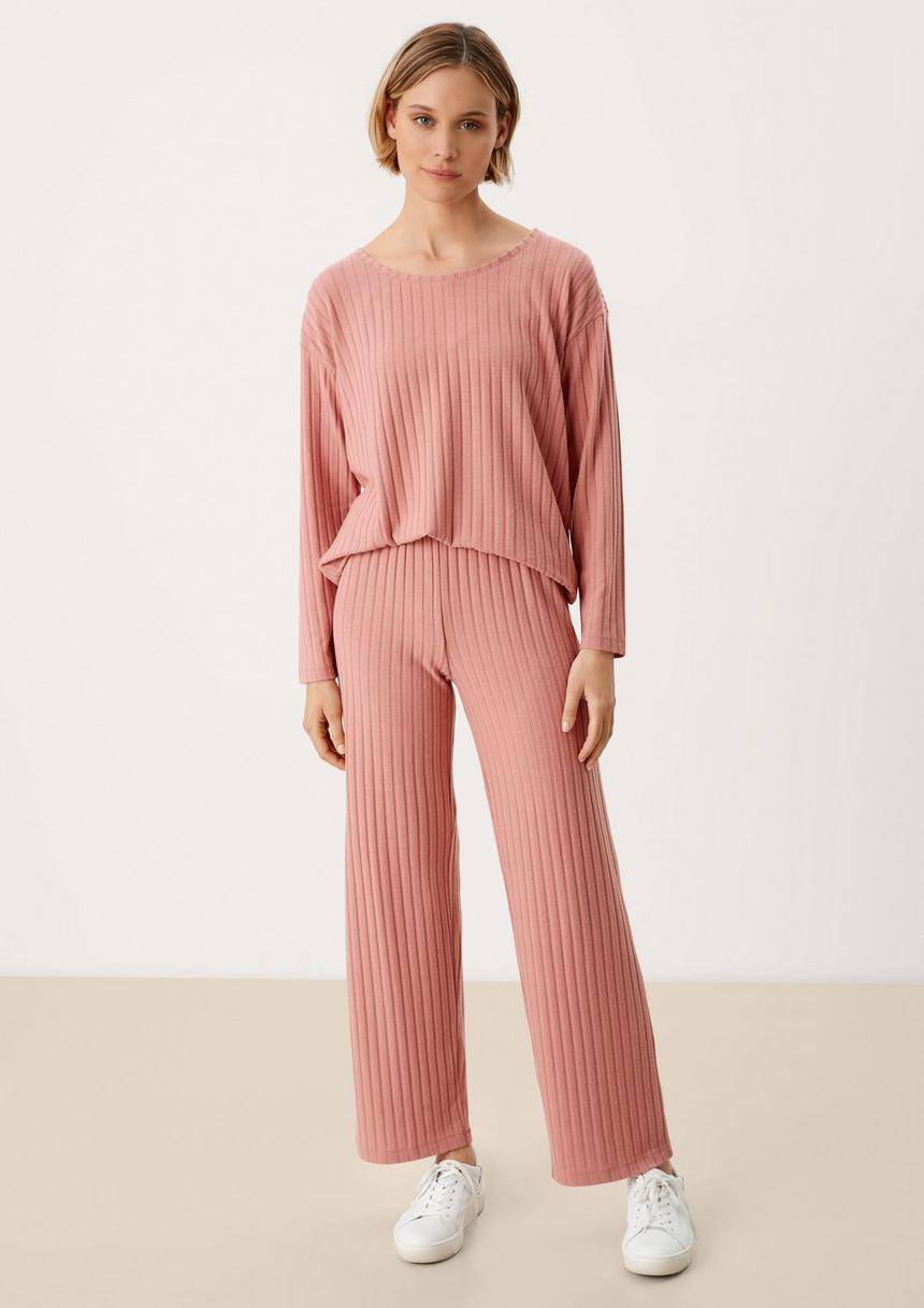 S.Oliver Loungehose Mit Rippstruktur