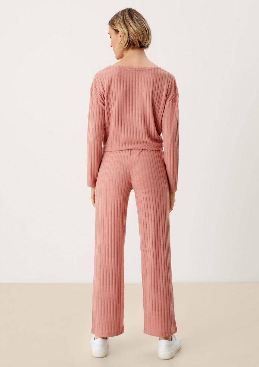 S.Oliver Loungehose Mit Rippstruktur