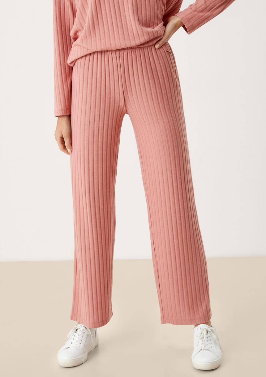 S.Oliver Loungehose mit Rippstruktur
