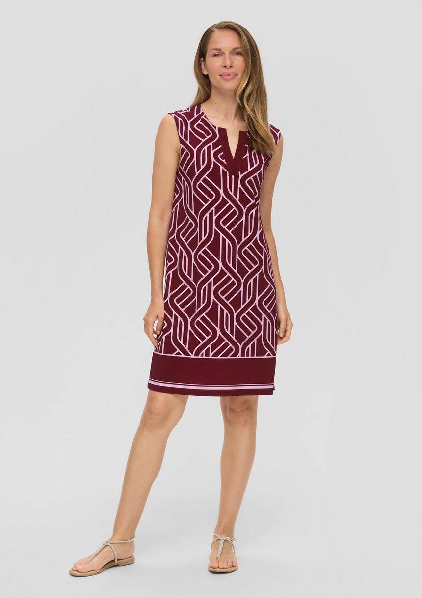 S.Oliver Luftiges Jerseykleid Mit Print