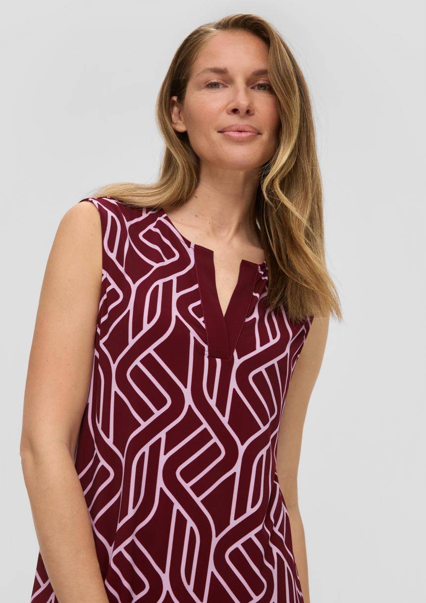 S.Oliver Luftiges Jerseykleid Mit Print