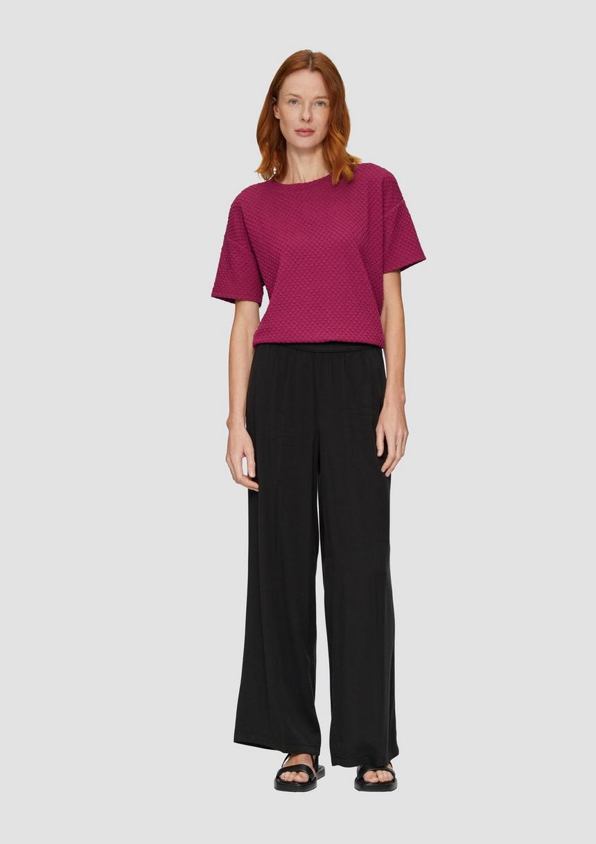 S.Oliver Lyocellhose Mit Weitem Bein