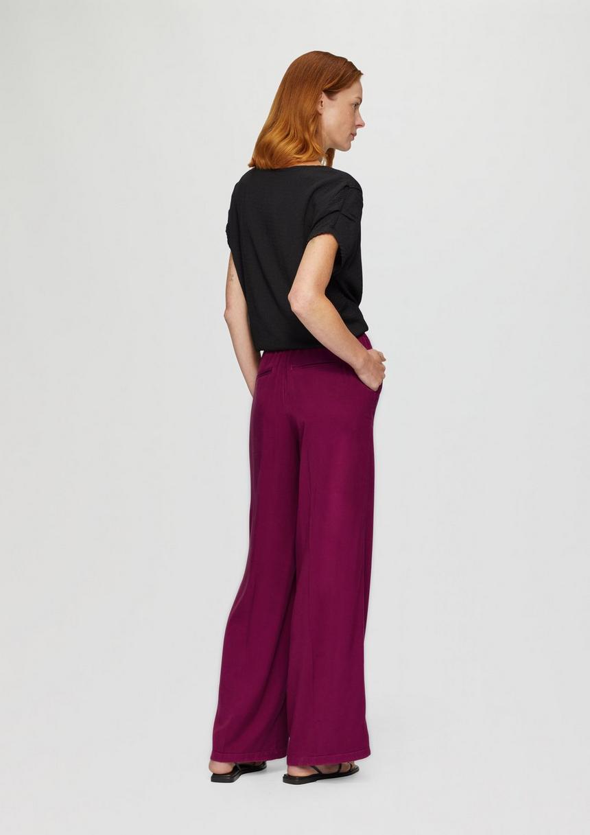 S.Oliver Lyocellhose Mit Weitem Bein