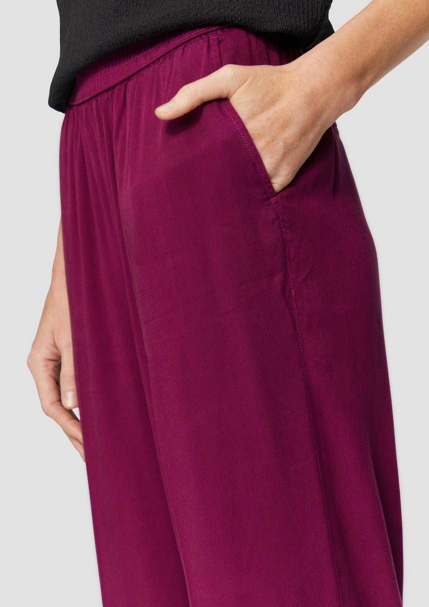 S.Oliver Lyocellhose Mit Weitem Bein
