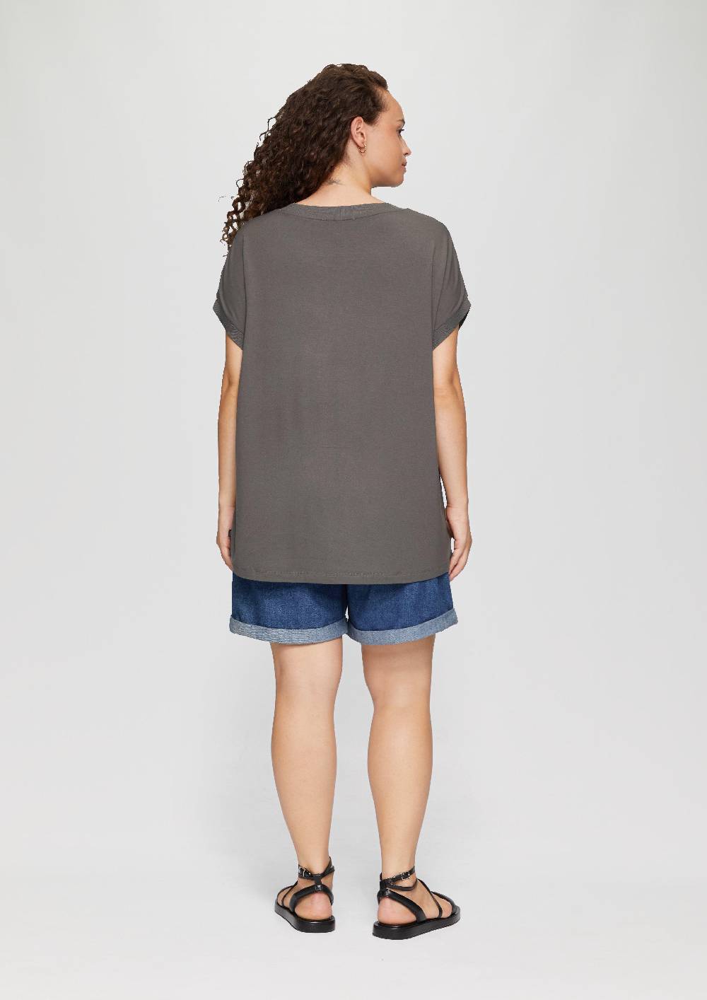 S.Oliver Materialmix-T-Shirt Im Loose Fit