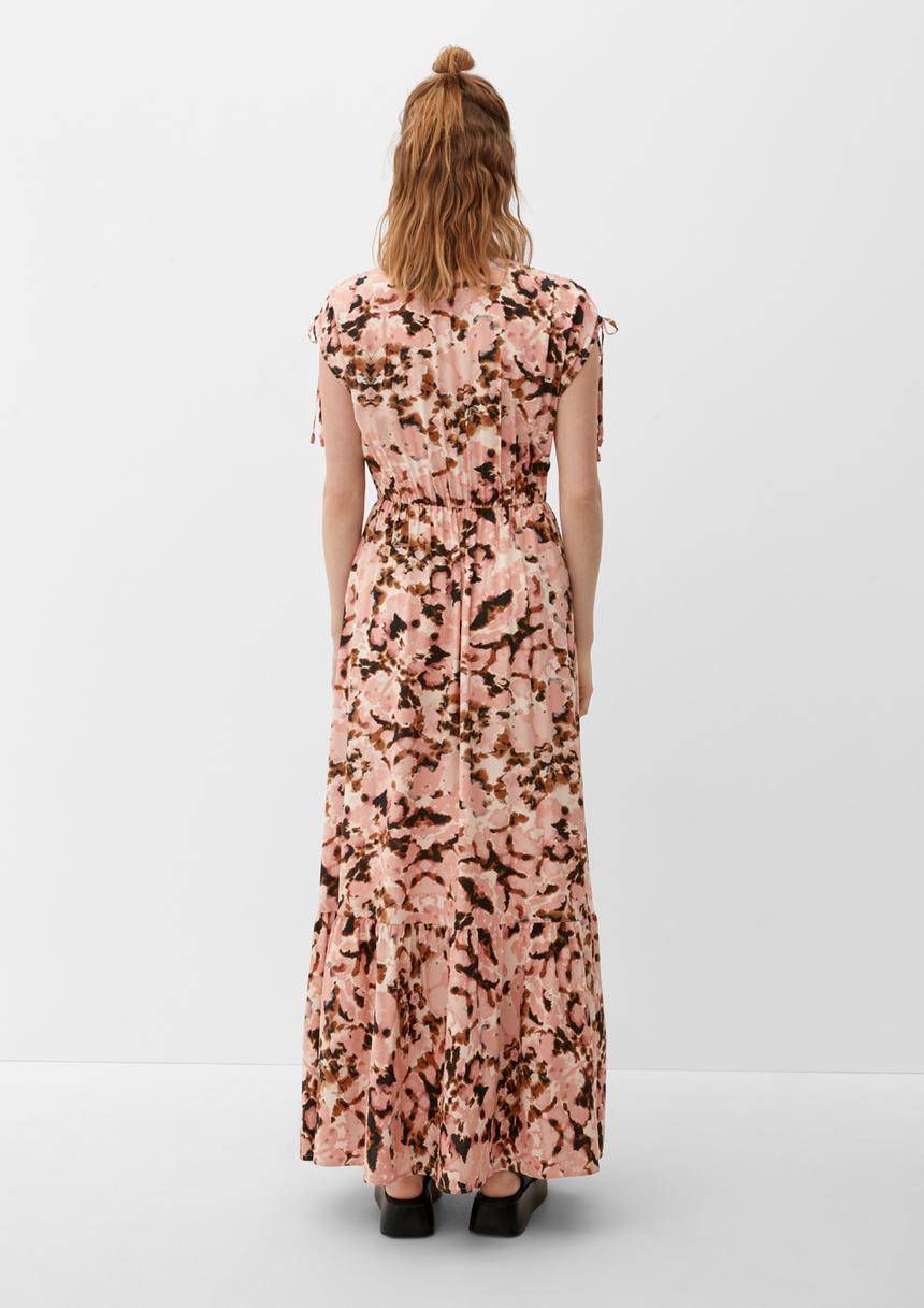 S.Oliver Maxi-Kleid Aus Viskose