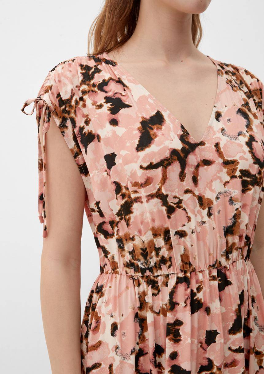 S.Oliver Maxi-Kleid Aus Viskose