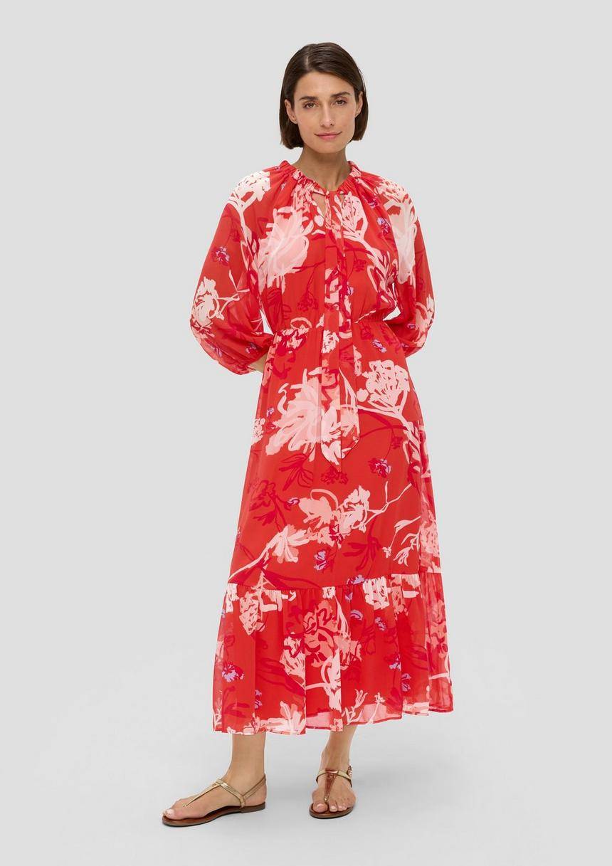 S.Oliver Maxikleid Aus Chiffon